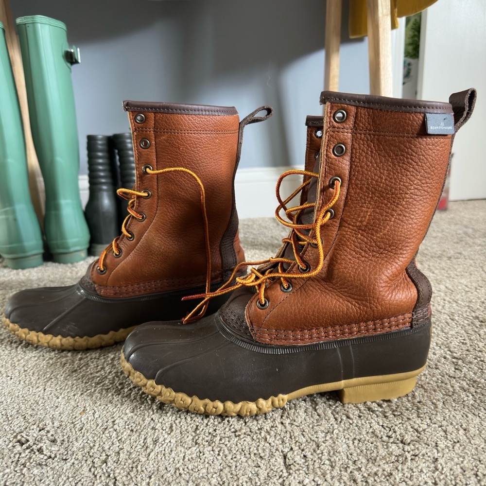 LL Bean Flannel Lined Bean Boot